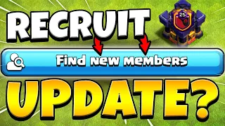 Clash of Clans Needs YOUR Help with New Clan Recruiting Tool Update!