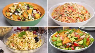 4 SALADS to LIGHT UP the FESTIVE TABLE | EASY Salad Recipes for HOLIDAYS. Recipes by Always Yummy!