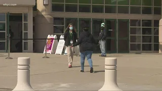 Day 1 of vaccine clinic at CSU's Wolstein Center runs smoothly