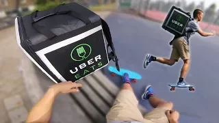 Delivering UberEATS On A Skateboard #1