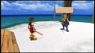 Sora vs Riku mini boss fight Destiny Islands