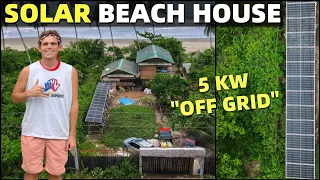 SOLAR ENERGY BEACH HOUSE - No More Electric Bills In The Philippines (100% OFF GRID)