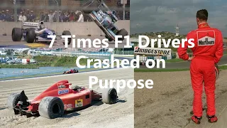 7 Times F1 Drivers Crashed on Purpose!