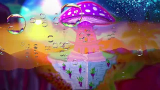 Fantasy Mushroom Paradise In Floating Bubbles | Atmospheric Ambient Music | Magical Live Wallpaper