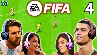 Messi & Ronaldo play FIFA - ANTONELA vs GEORGINA!