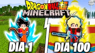 SOBREVIVÍ 100 Días Siendo un SAYAYIN en DRAGON BALL Z en Minecraft......