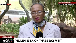 US Treasury Secretary Janet Yellen's visit to SA: Sophie Mokoena
