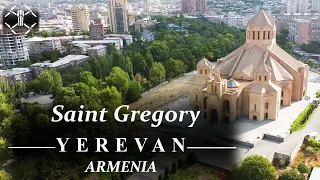 Saint Gregory Cathedral, Yerevan, Armenia 🇦🇲 Drone Shot (UHD 60fps)