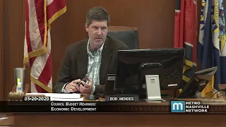 05/20/20 Council Budget Hearings: Economic Development