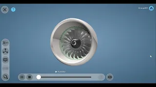 Parts of Aircraft Turbofan Engine GE90