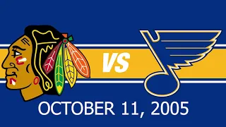 Blues Highlights: Blackhawks at Blues: October 11, 2005