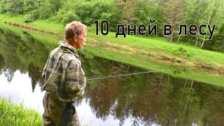 10 дней в лесу, делаю топор. Живу в тайге. Сплав.