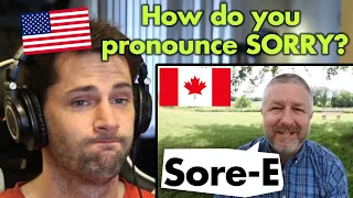 American Reacts to the Canadian Accent VS American Accent