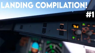 MSFS Landing Compilation #1 | Fenix A320