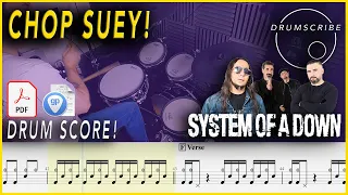 Chop Suey! - System of a Down | DRUM SCORE Sheet Music Play-Along | DRUMSCRIBE