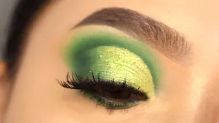 #Shorts Green cut Crease Glitter eye makeup Tutorial || Shilpa