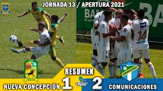 VICTORIA AGÓNICO/ N. Concepción 1 vs Comunicaciones 2 / RESUMEN Y GOLES / Jornada 13 Apertura 2021