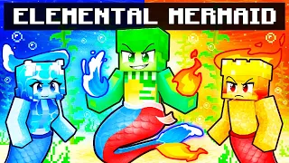 Playing as an ELEMENTAL MERMAID in Minecraft!