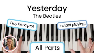 How to play Yesterday - The Beatles | EASY Piano Tutorial!!