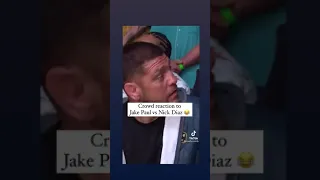 Crowd reaction to Jake Paul vs Nick Diaz 😂🤣 | #shorts