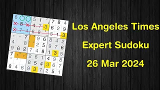 Los Angeles Times Expert Sudoku 26 Mar 2024 - Sudoku From Zero To Hero