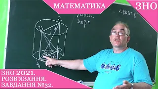 №32. ЗНО з математики 2021. Основна сесія. Розв'язання.