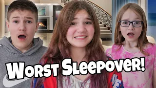 CRAZY FAMILY SLEEPOVER w @Carlaylee at a MANSION!