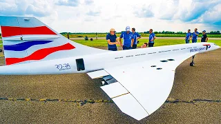 149KG 10METERS CONCORDE WITH 4X JET TURBINES! WORLDS LARGEST RC MODEL