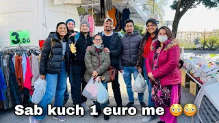 Street market shopping in Italy ! Ladkiyon ne Videsh mai bhi bargain kar liya