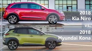 2018 Kia Niro vs 2018 Hyundai Kona (technical comparison)