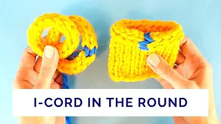 How to join ends of an i-cord, i-cord edging and i-cord bind off