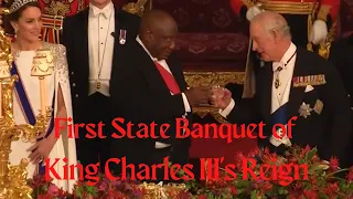 #trending #trend #viral  The Royal Family Hosts the first State Banquet of King Charles III's Reign