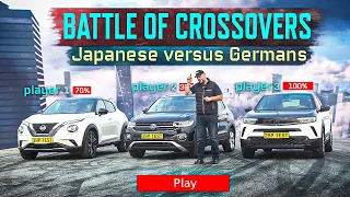 Best compact crossover 2021? Nissan Juke v Opel Mokka v Volkswagen T-Cross