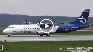 ATR-72-500 - Blue Islands G-ISLN - landing at Memmingen Airport