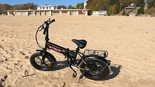 ENGWE EP-2 Pro E-Bike Beach Ride | Electric Bike Through Sand