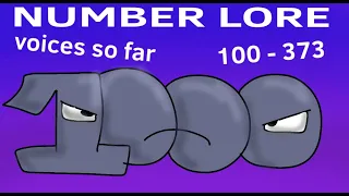 Number lore | voices so far…. (100 - 373 NOT FINISHED YET)