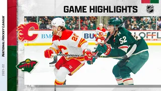 Flames @ Wild 3/1 | NHL Highlights 2022