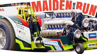 New Green Fighter Stage 4 maiden run in Füchtorf 2024 on Tractor Pulling Eurocup Heavy Modified