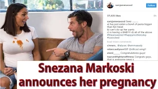 Snezana Markoski announces her pregnancy with fiancee Sam Wood