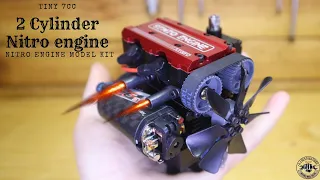 I Built a 7cc 2 Cylinder Nitro Engine! And It RIPS!