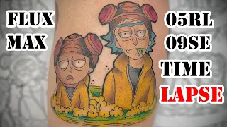 Ricky And Morty Tattoo l Time Lapse l