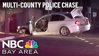 Suspect arrested following police chase from San Francisco to Martinez