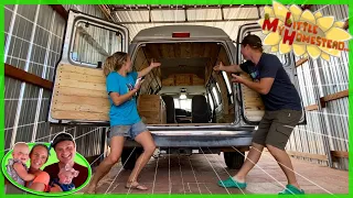 Pallet Walls Complete On Van Conversion | Weekly Peek Ep295