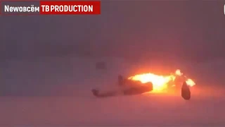 Момент катастрофы Ту-22М3 в Мурманской области Полное видео