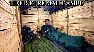 2 HARI BERKEMAH SAAT HUJAN DERAS -TIDUR DI RUMAH BAMBU YANG HANGAT