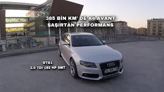 Audi A4 B8 Avant | 2.0 TDI 185 HP (Yazılımlı) MT6 Test | 385 Bin KM'de Mükemmel Kondisyon