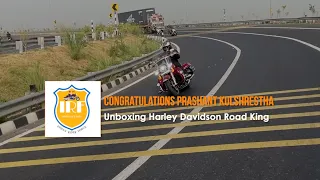 Unboxing Harley Davidson Road King! Congrats Prashant Kulshrestha 🎉 on your NEW Harley-Davidson