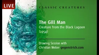 Live Drawing Session–Creature from the Black Lagoon