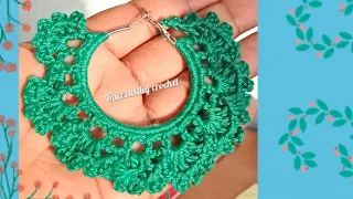 ✨⭐Easy, beautiful and fast Crochet hoop earrings tutorial for beginners step by step - Crochet hoop