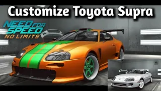 Customize Toyota Supra | Need For Speed : No Limits